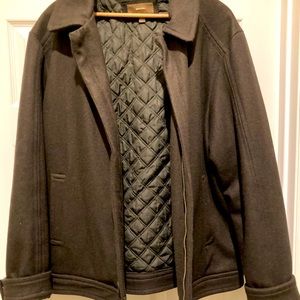 Mens Merona Large dark green wool waistcoat.